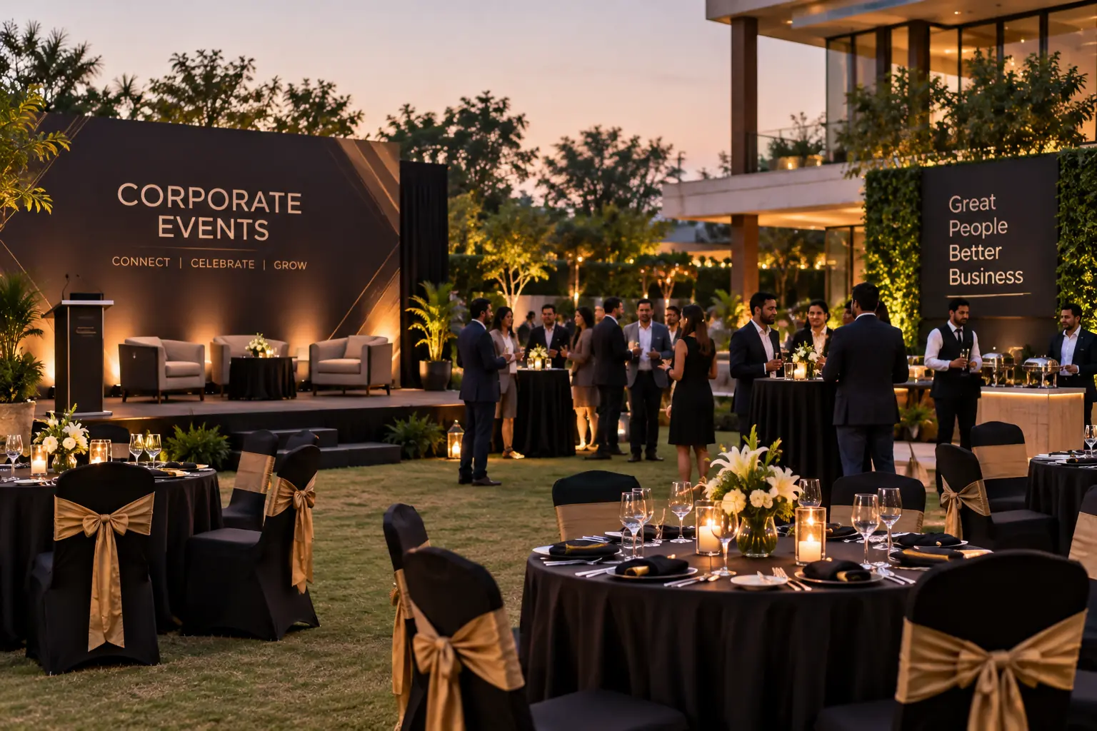 Corporate event at a farmhouse in Noida 