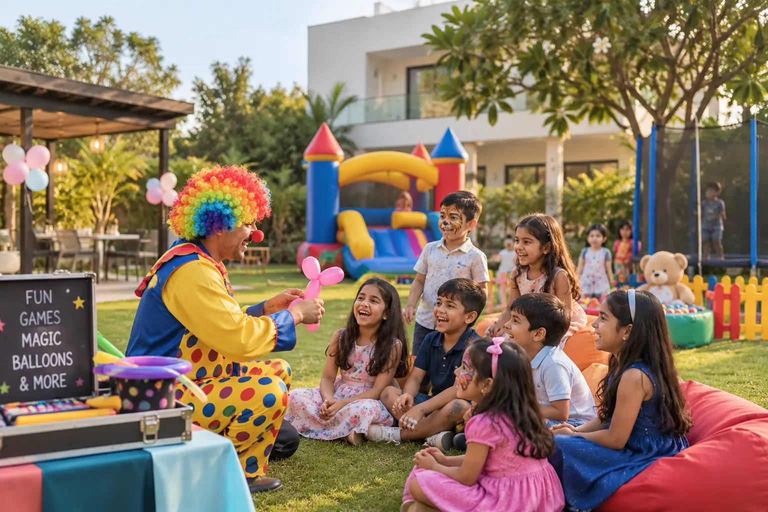 Kids entertainment for farmhouse parties in Noida