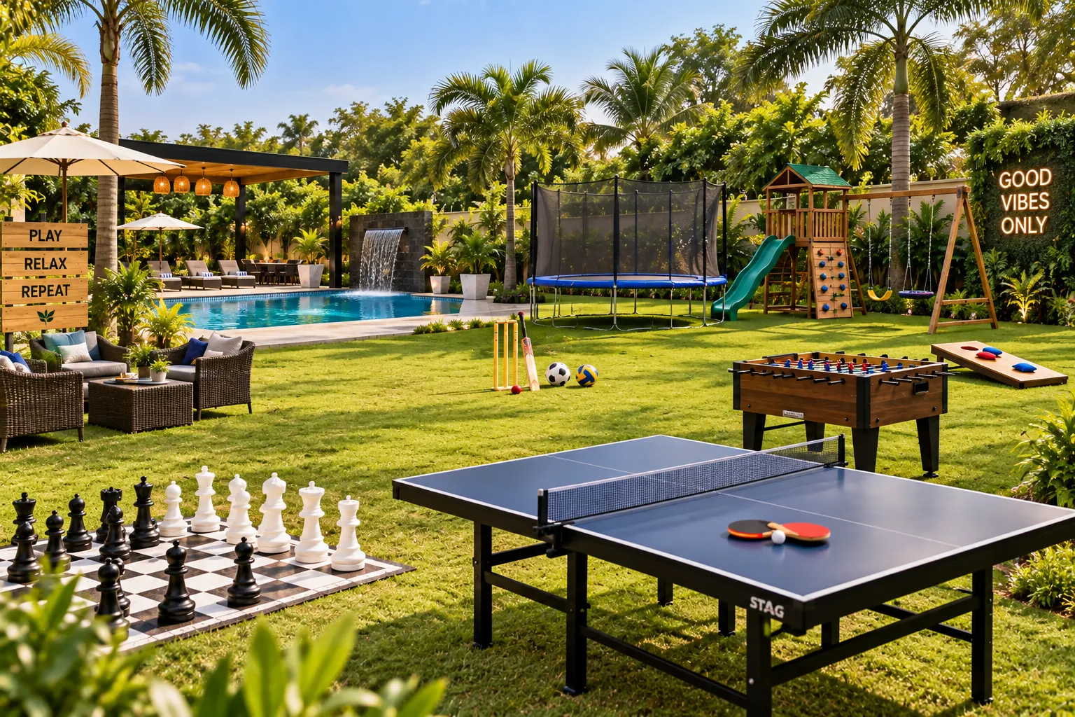 Activities and games for farmhouse events in Noida
