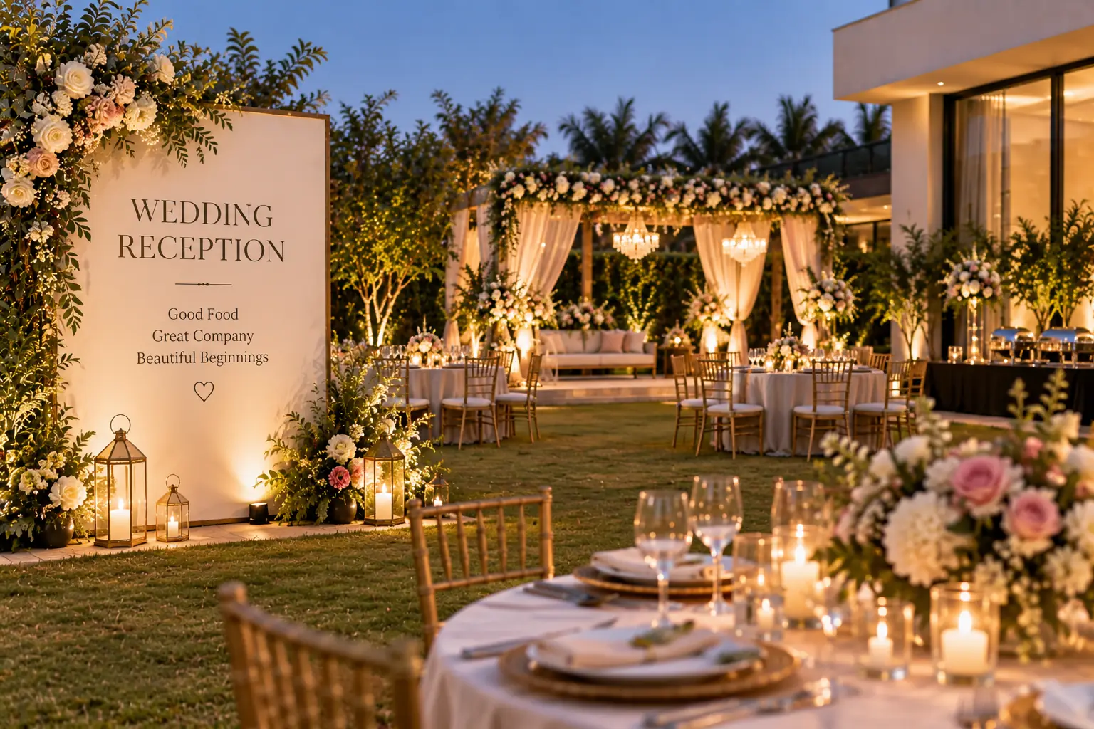 Wedding reception