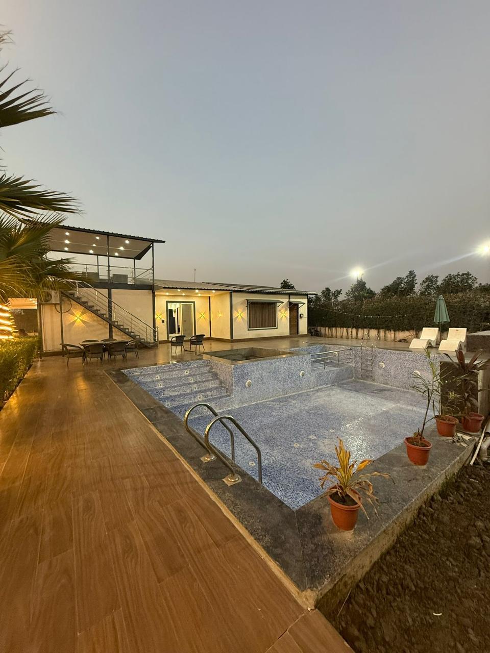 Swimming pool at B 555 Farmhouse