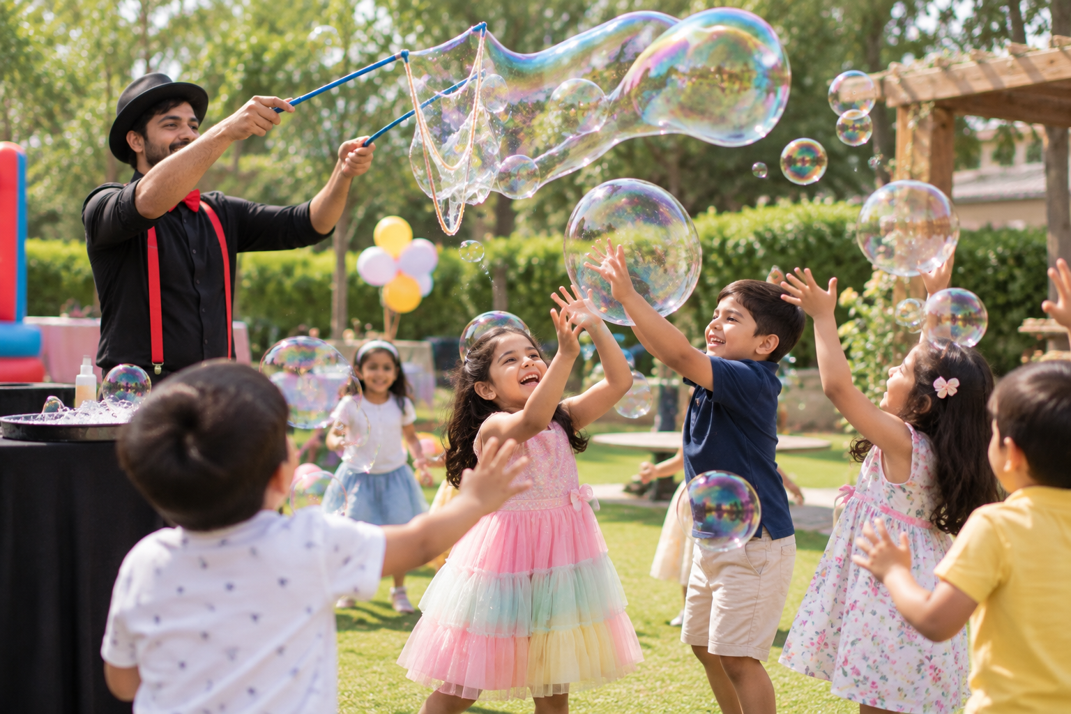 Bubble activity for kids party