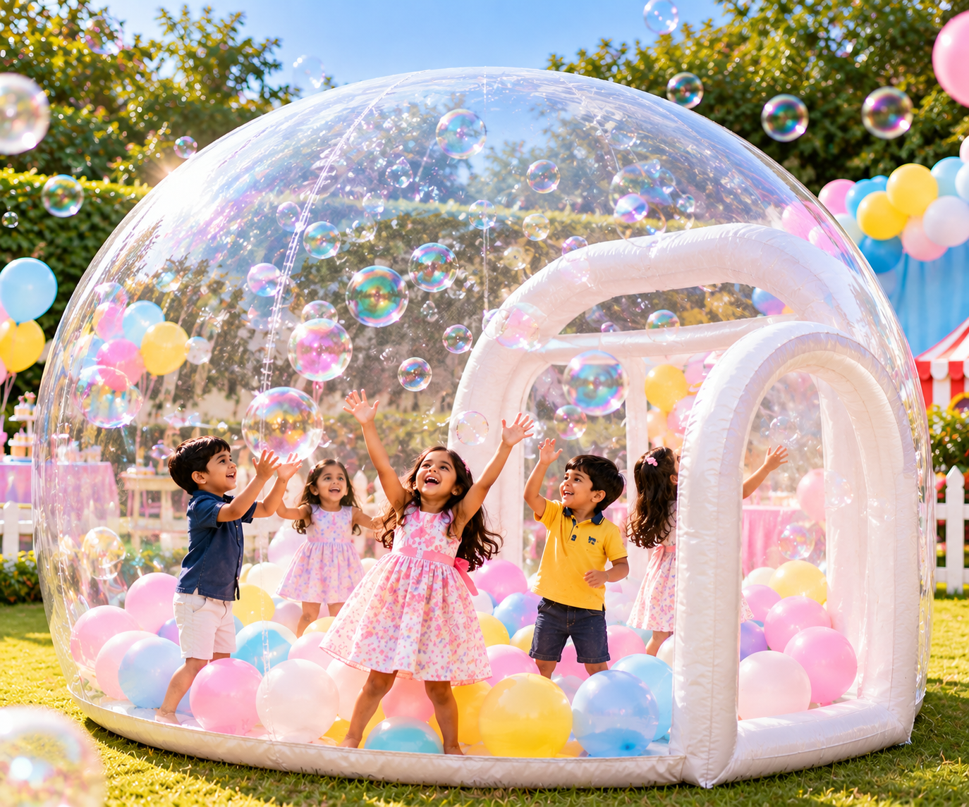 Bubble house for kids party