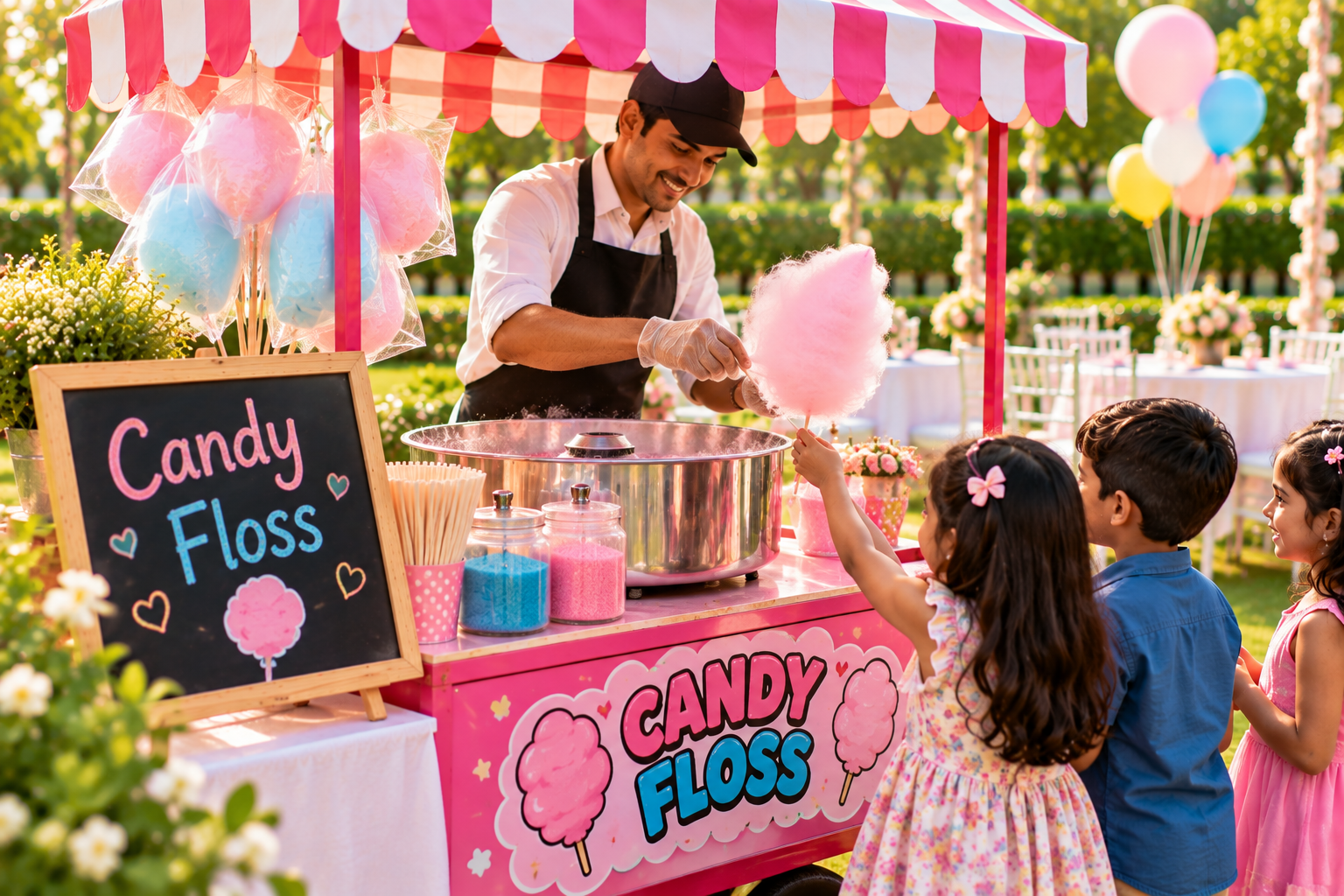 Candy floss stall