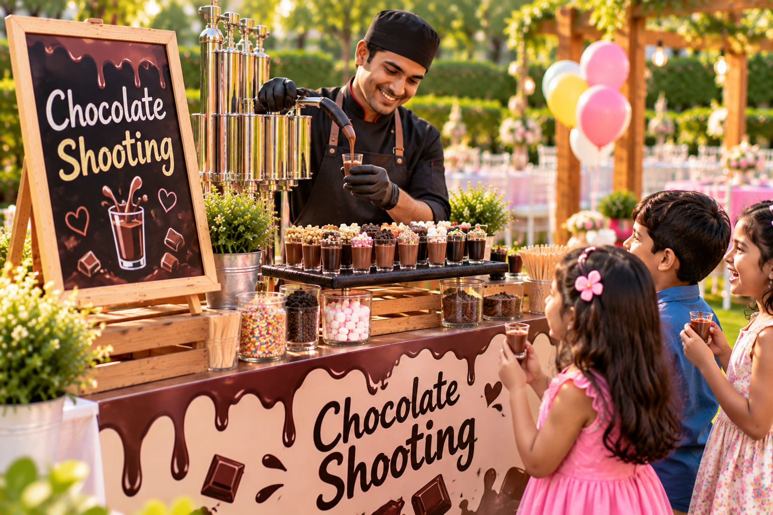 Chocolate shooting activity