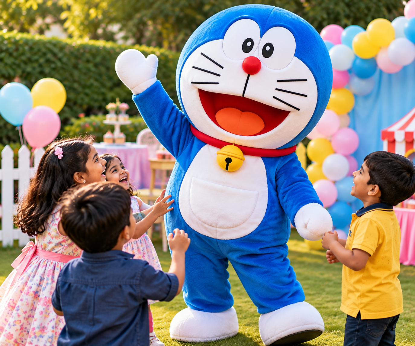 Cartoon character entertainment