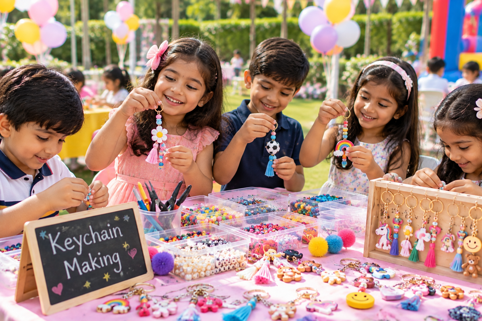 Key chain making activity
