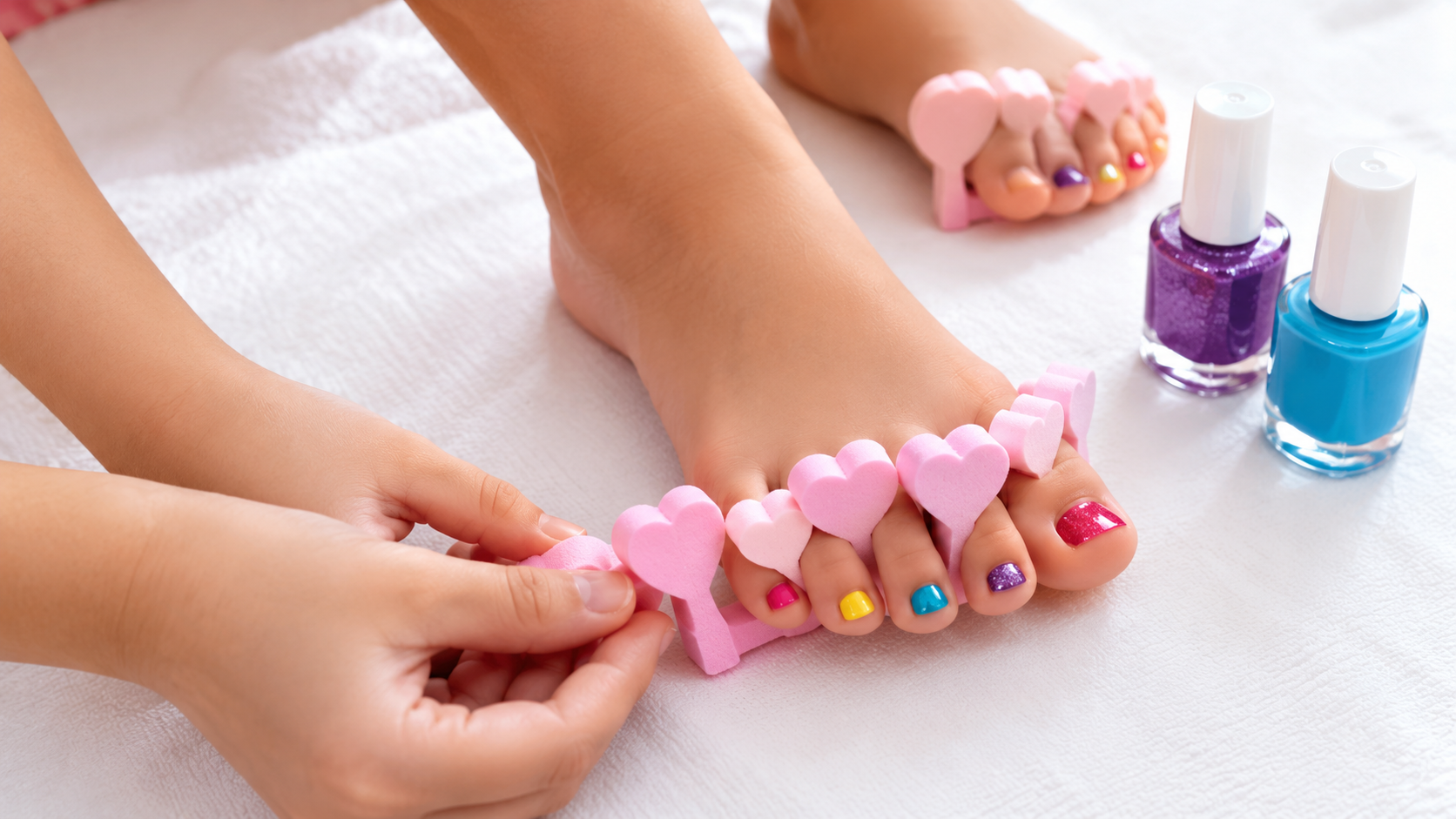 Kids pedicure activity for birthday parties and events in Noida