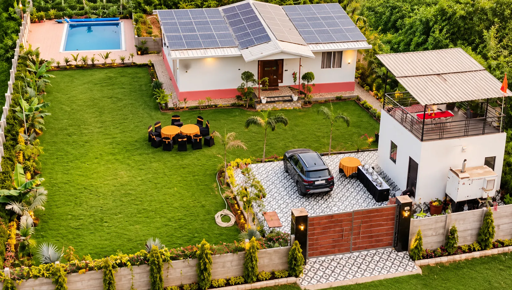 Aerial view of Ojas Farm Sector 150 Noida