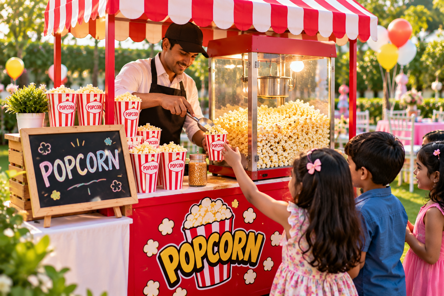 Popcorn stall for party