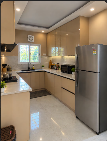 Modular kitchen at Shiv Kashi Farmhouse Noida