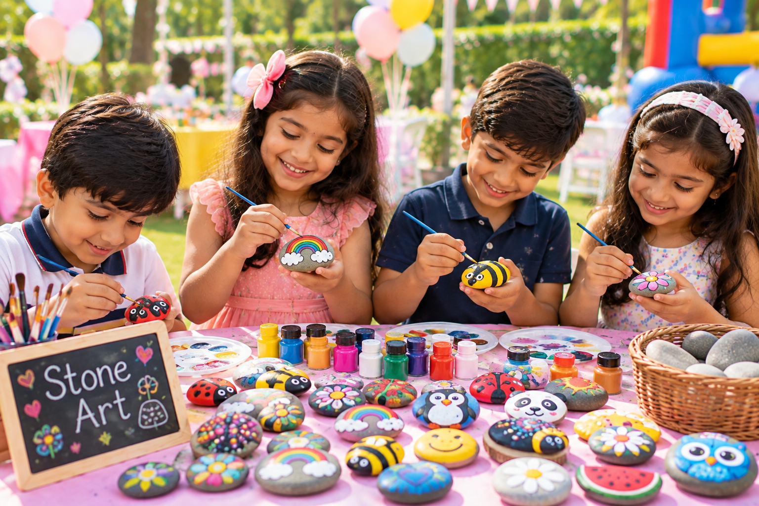 Stone art activity